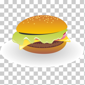 SVG Cheeseburger with sauce vector drawing SVG Cheeseburger with sauce vector drawing