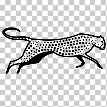 SVG Cheetah silhouette SVG Cheetah silhouette