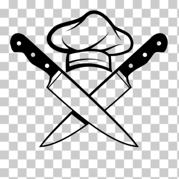 SVG Chef hat and knives SVG Chef hat and knives