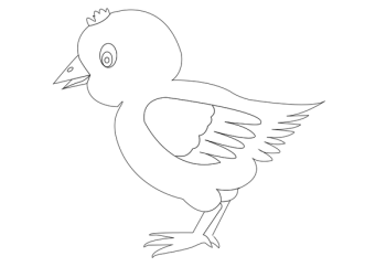 SVG chicken-002-vector-coloring SVG chicken-002-vector-coloring