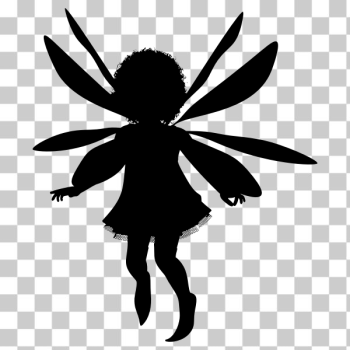 SVG Child fairy silhouette SVG Child fairy silhouette