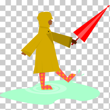 SVG Child playing in the rain SVG Child playing in the rain