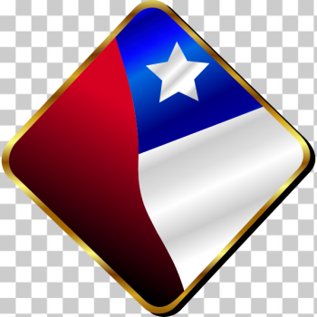 SVG Chilean Flag Pin Vector
