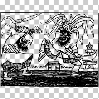 SVG Chinese generals battle