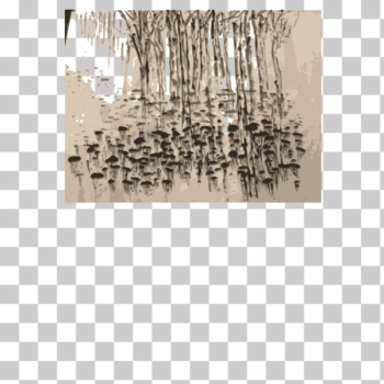 SVG Chinese ink painting tree