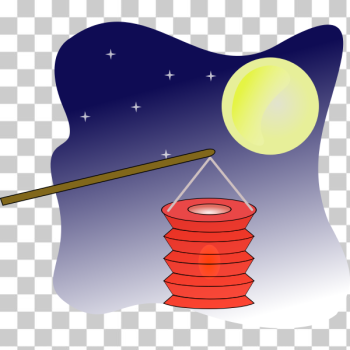 SVG Chinese lantern on moonlight vector graphics SVG Chinese lantern on moonlight vector graphics