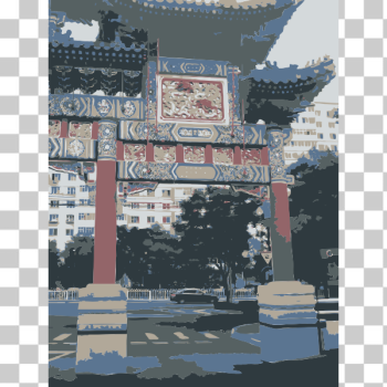 SVG Chinese Pagoda in Beijing SVG Chinese Pagoda in Beijing