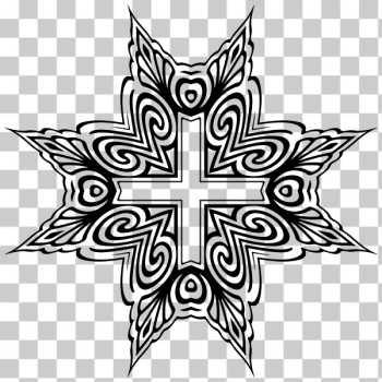 SVG Christian garnishment with cross SVG Christian garnishment with cross