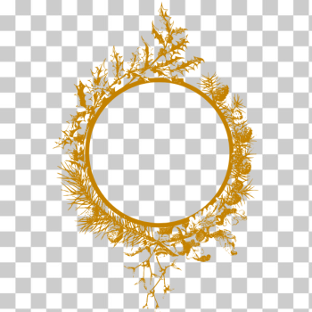 SVG Christmas Frame Golden SVG Christmas Frame Golden