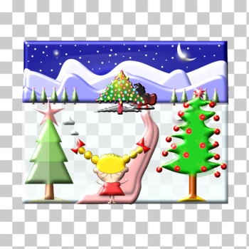 SVG Christmas girl illustration SVG Christmas girl illustration