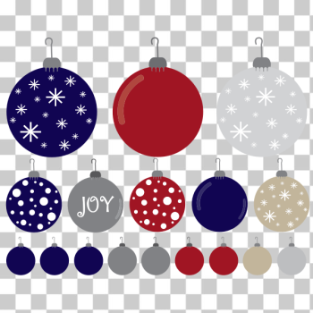 SVG Christmas Ornaments Set SVG Christmas Ornaments Set