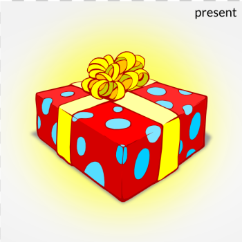 SVG Christmas present with gold ribbon vector illustration SVG Christmas present with gold ribbon vector illustration