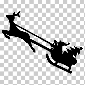 SVG Christmas reindeer silhouette image SVG Christmas reindeer silhouette image