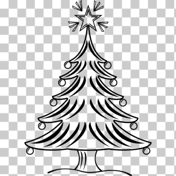 SVG Christmas tree black and white SVG Christmas tree black and white