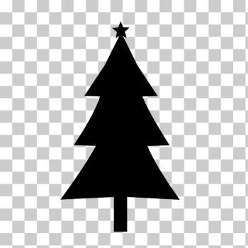 SVG Christmas tree black color silhouette SVG Christmas tree black color silhouette