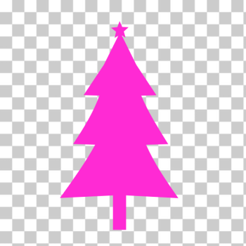 SVG Christmas tree pink color silhouette SVG Christmas tree pink color silhouette