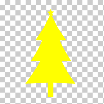 SVG Christmas tree yellow color silhouette SVG Christmas tree yellow color silhouette