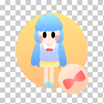 SVG Circle girl