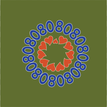 SVG circle of 80s and hearts SVG circle of 80s and hearts