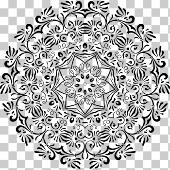 SVG Circular illustrated ornament