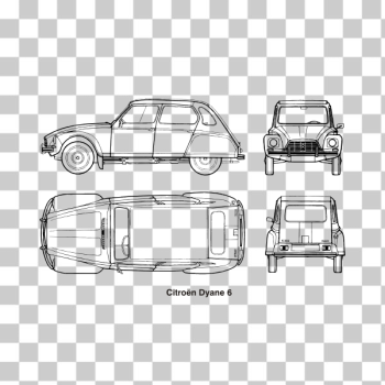 SVG CITROEN DYANE 6 1967