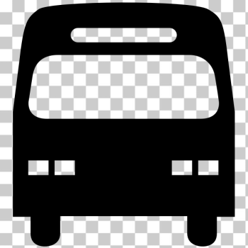 SVG City bus silhouette image SVG City bus silhouette image