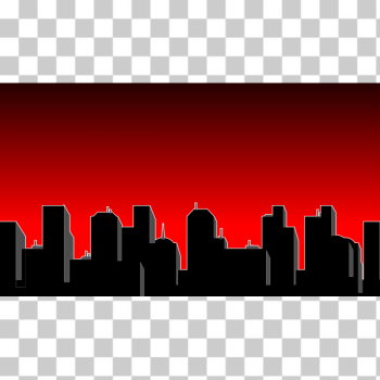 SVG City skyline silhouette SVG City skyline silhouette