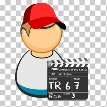 SVG Clapperboard guy SVG Clapperboard guy