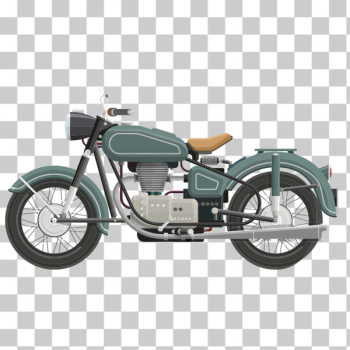 SVG Classic Motorcycle