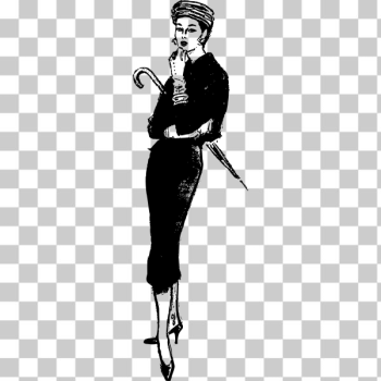 SVG Classy lady with umbrella SVG Classy lady with umbrella