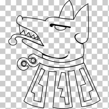 SVG Clip art of angry coyote SVG Clip art of angry coyote