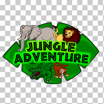 SVG Clip art of Jungle Adventure Kids Club Logo SVG Clip art of Jungle Adventure Kids Club Logo