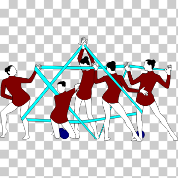 SVG Clip art of rhythmic gymnastics performers with ribbon SVG Clip art of rhythmic gymnastics performers with ribbon