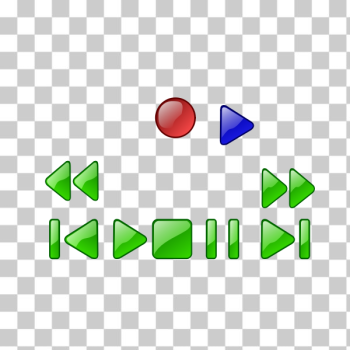 Free: SVG Clip art of stop play pause skip rewind fast forward and ...