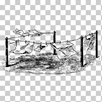 SVG Clothes line vector image SVG Clothes line vector image