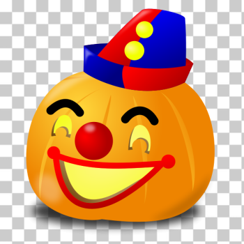 SVG Clown pumpkin vector drawing SVG Clown pumpkin vector drawing