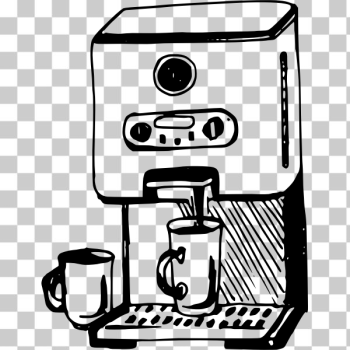SVG Coffee machine illustration SVG Coffee machine illustration