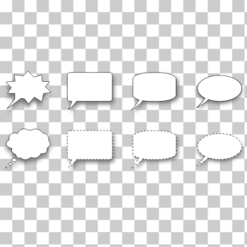 SVG Collection of speech bubbles vector image SVG Collection of speech bubbles vector image