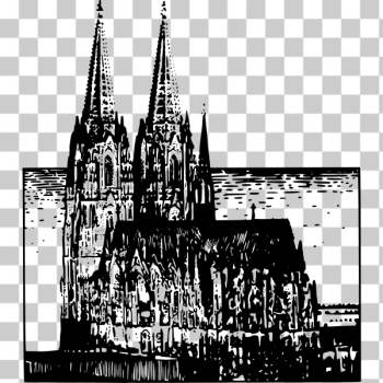 SVG Cologne cathedral drawing SVG Cologne cathedral drawing