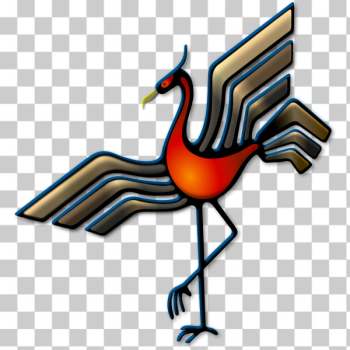 SVG Color bird emblem vector image SVG Color bird emblem vector image