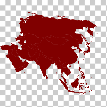 SVG Colored map of the Asia vector illustration SVG Colored map of the Asia vector illustration