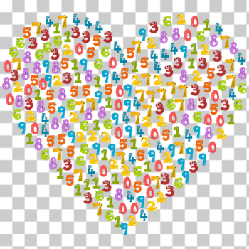 SVG Colorful animal numbers in a heart SVG Colorful animal numbers in a heart