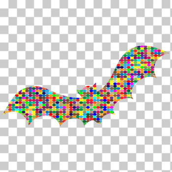 SVG Colorful bat mosaic SVG Colorful bat mosaic