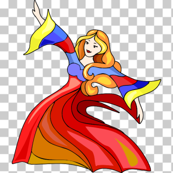 SVG Colorful danseuse SVG Colorful danseuse