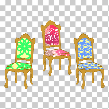SVG Colorful decorative chairs SVG Colorful decorative chairs