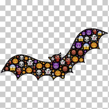 SVG Colorful Halloween bat SVG Colorful Halloween bat