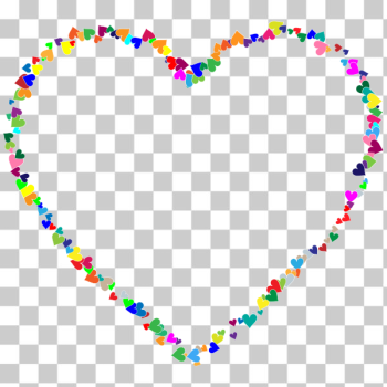 SVG Colorful Hearts Frame SVG Colorful Hearts Frame