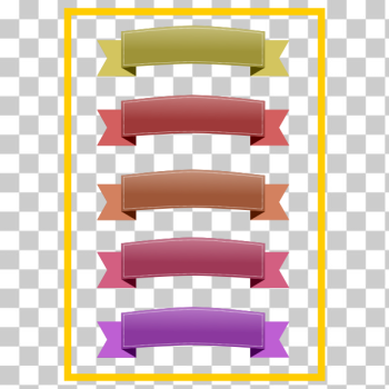SVG Colorful ribbons set SVG Colorful ribbons set