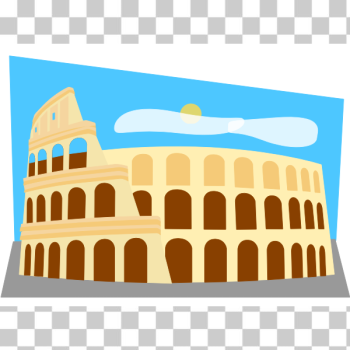 SVG Colosseum in Rome vector illustration SVG Colosseum in Rome vector illustration
