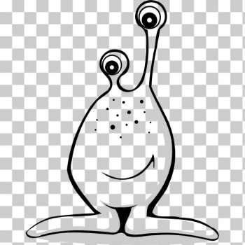 SVG Comic alien vector drawing SVG Comic alien vector drawing